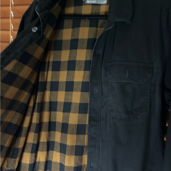 Men’s EDDIE BAUER BUTTON UP JACKET WITH FLANNEL INTERIOR - Picture 7 of 13